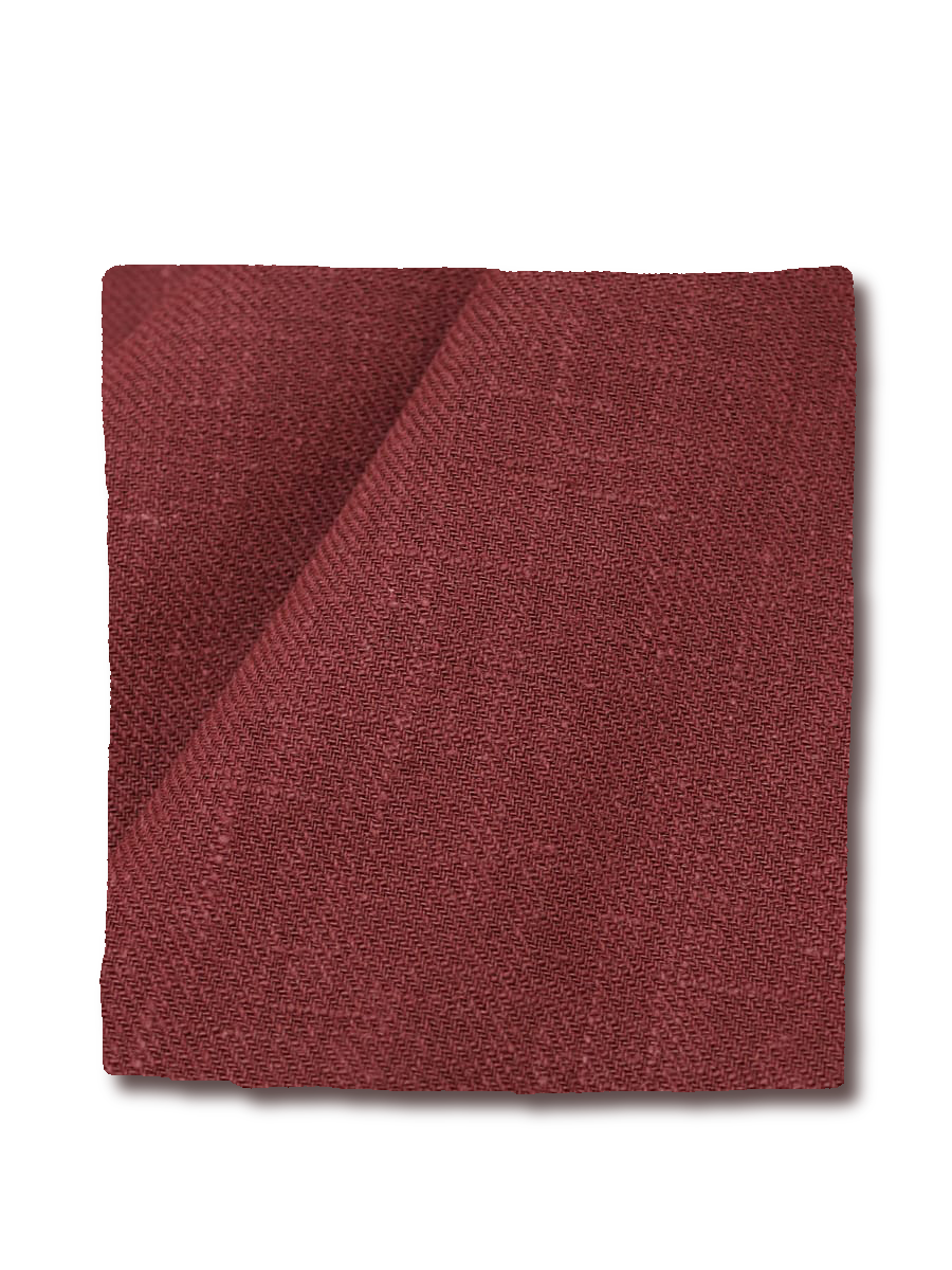 Крапива бордовый с терракотовым оттенком, ткань для одежды ручной работы