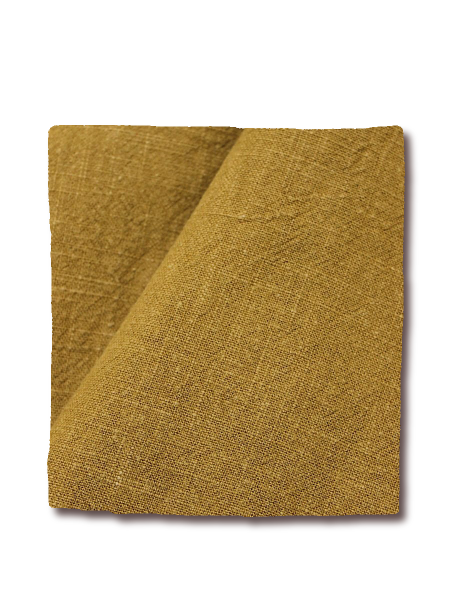 Крапива песочно-янтарный, ткань для одежды ручной работы