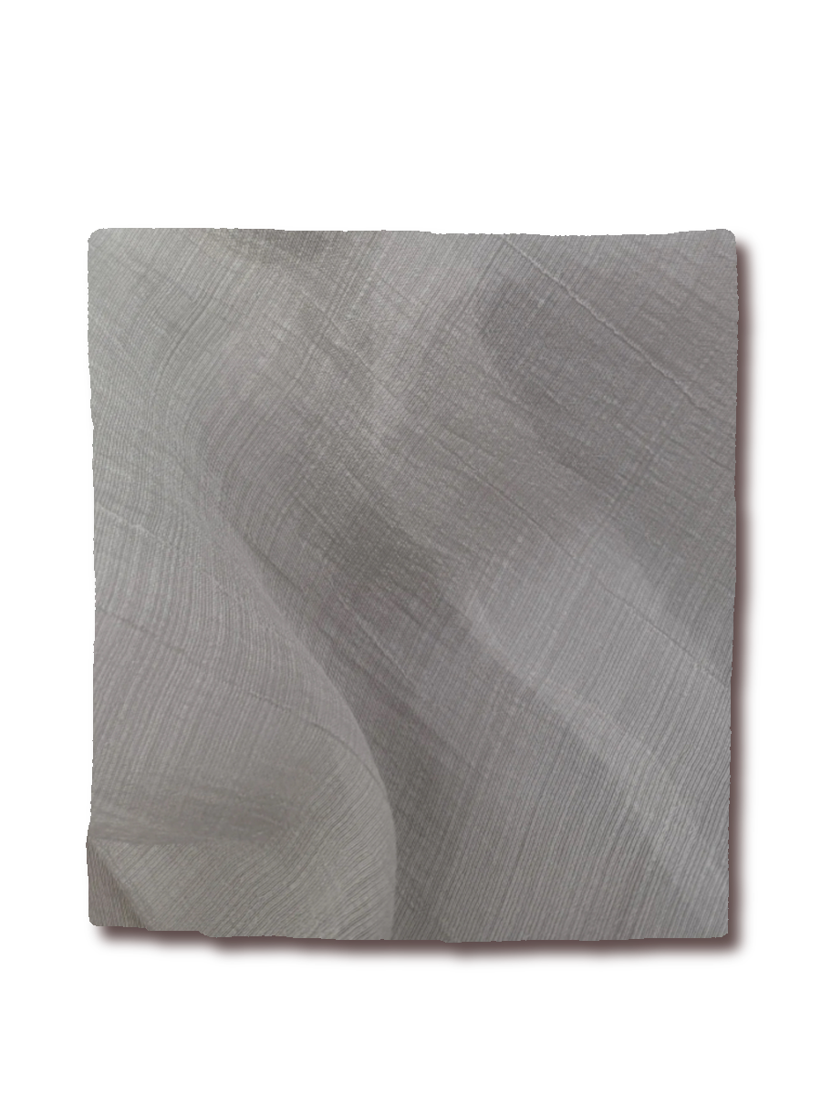 Тенсель серебро, ткань для одежды ручной работы